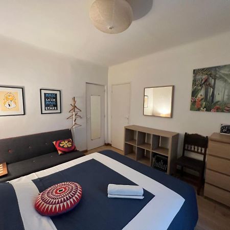 Lit Queen Size, 3Mn Beach Biarritz Bagian luar foto